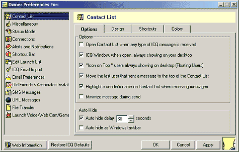 Preferences