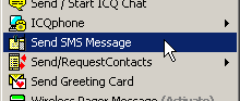 Send an SMS message