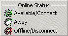 ICQ - Connection Status Menu