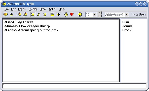 Chat - IRC Layout
