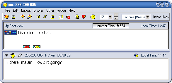 Chat- Horizontal Layout