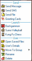 Lite User Menu