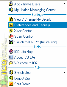 Owner Preferences Window