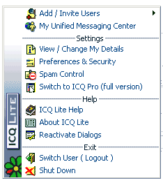 Main Menu