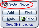 ICQ - System Notice