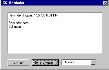ICQ Reminder - Note  Received