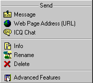 ICQ - Event Menu