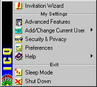 ICQ - Main Menu